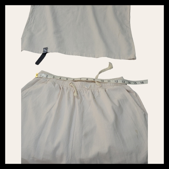 Young Mens Cotton 2 Piece Ivory Knot Garment - Picture 4 of 12